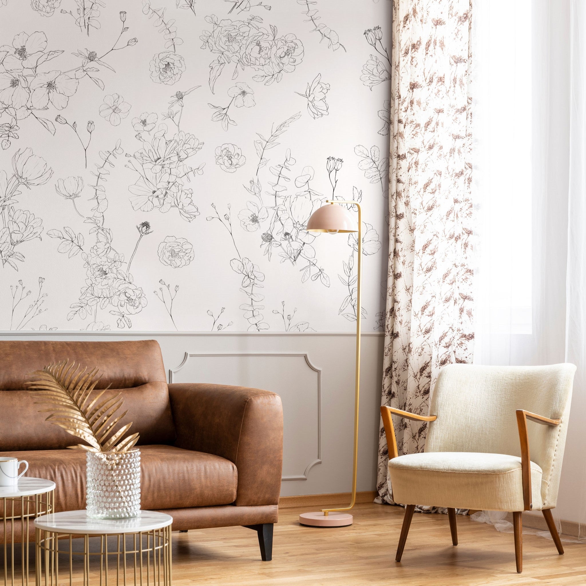 Luxury wallpaper installation example 2